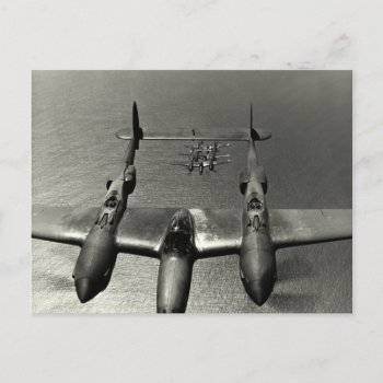 Wwii P-38 Lightnings Postcard by historicimage at Zazzle