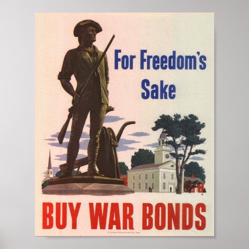 WWII patriotic Poster