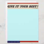 WWII Patriotic Poster Letterhead (Front/Back)
