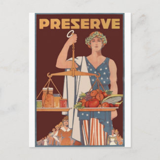 WWII Patriotism Posters - Gardening and Farming Postcard