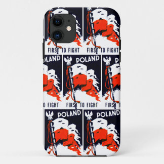 WWII Poland, First To Fight Poster iPhone 11 Case