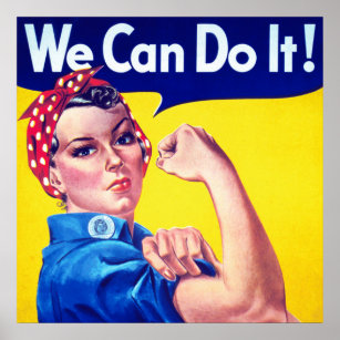 WWII Propaganda We Can Do It Poster