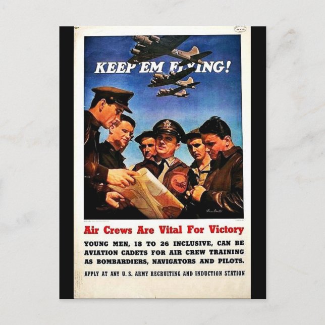 Wwii Recruit1 Postcard (Front)