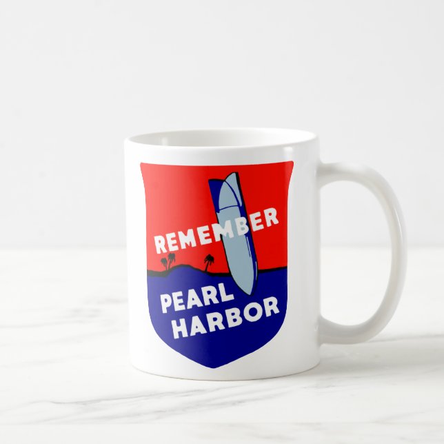 WWII Remember Pearl Harbor Coffee Mug (Right)