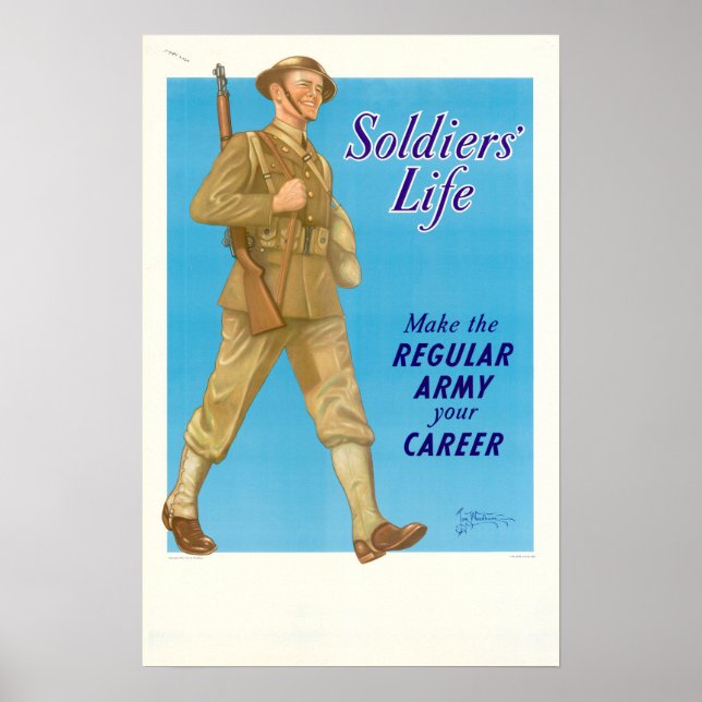 WWII Soldiers' Life Poster (Front)