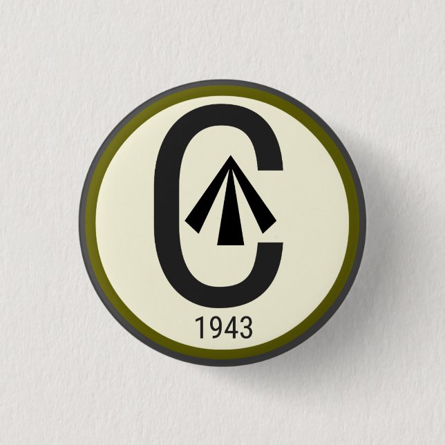 wwII  Spearhead logo Canada Button (Front)