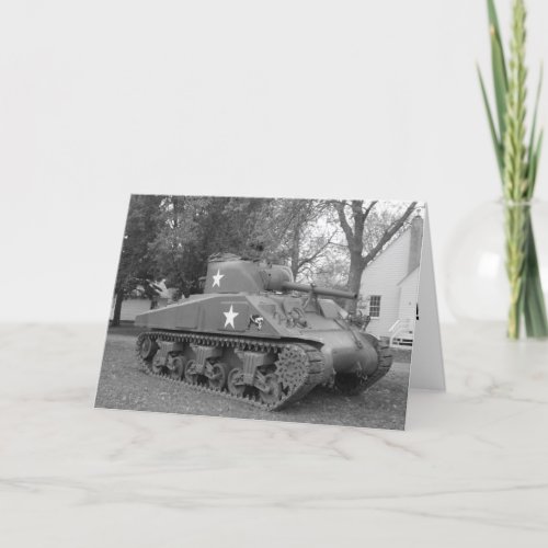 WWII Tank Birthday Card
