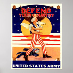WWII US Army Uncle Sam Poster