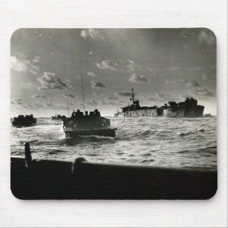 WWII US Marines assault Iwo Jima Mouse Pad