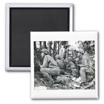 Wwii Us Marines On Peleliu Magnet by historicimage at Zazzle
