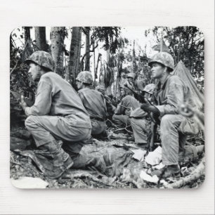 WWII US Marines on Peleliu Mouse Pad