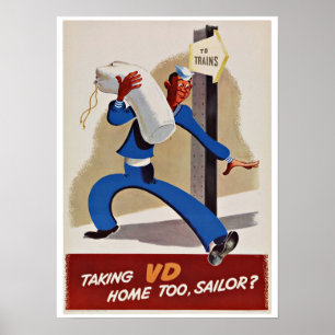 WWII VD - Vintage Patriotism Poster