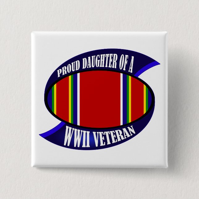 WWII Vet Daughter Button (Front)