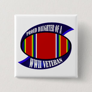 WWII Vet Daughter Button