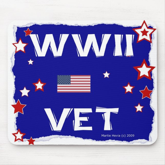 WWII Vet - In Honor - Mousepad (Front)