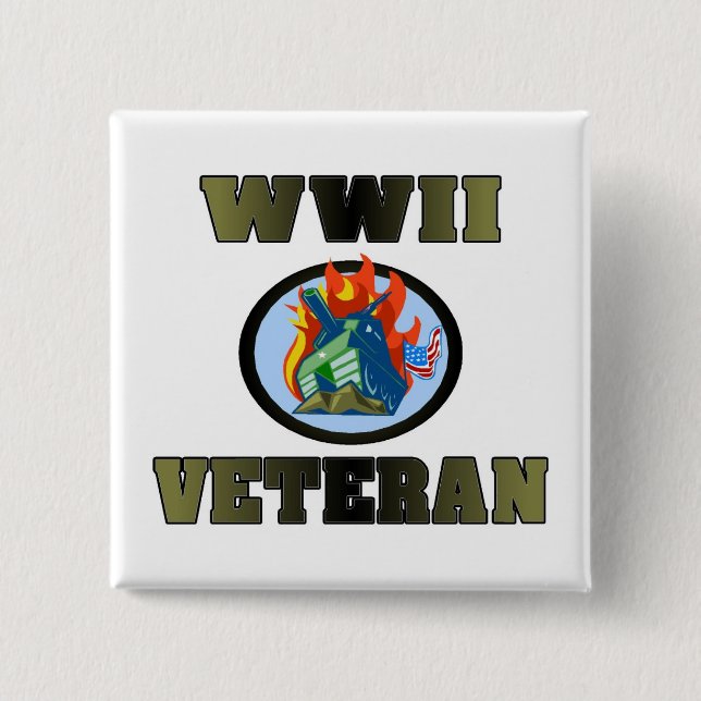 WWII Veteran Button (Front)