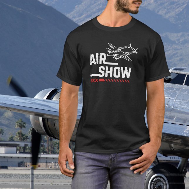 WWII Vintage Airplane Airshow Military Custom T-Shirt (Creator Uploaded)