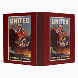WWII Vintage Poster Binder