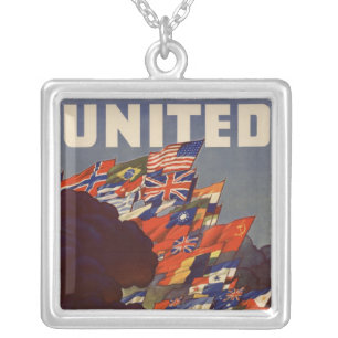 WWII Vintage Poster Necklace