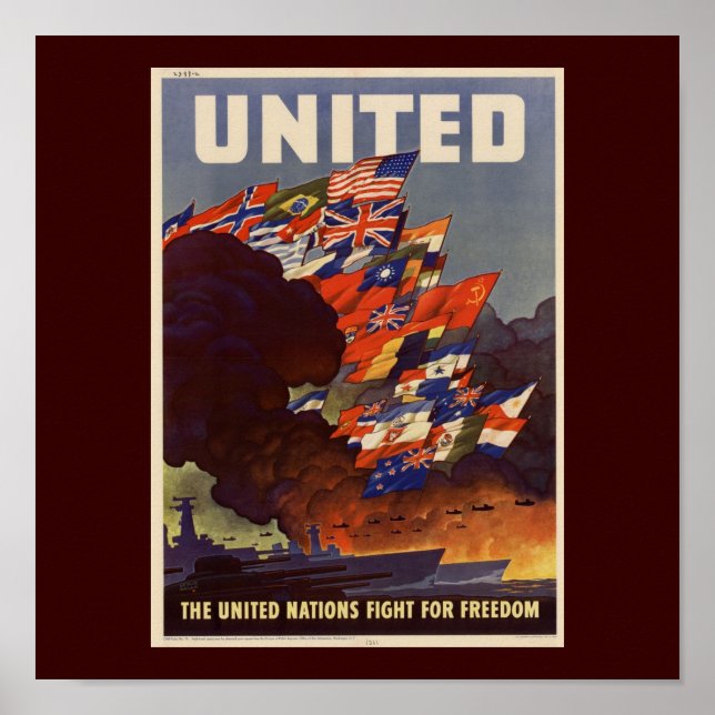 WWII Vintage Poster Poster (Front)