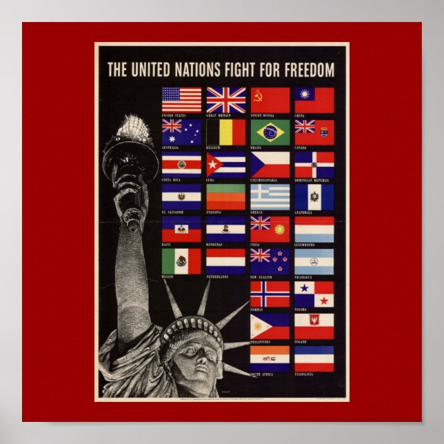 WWII Vintage Poster Poster (Front)