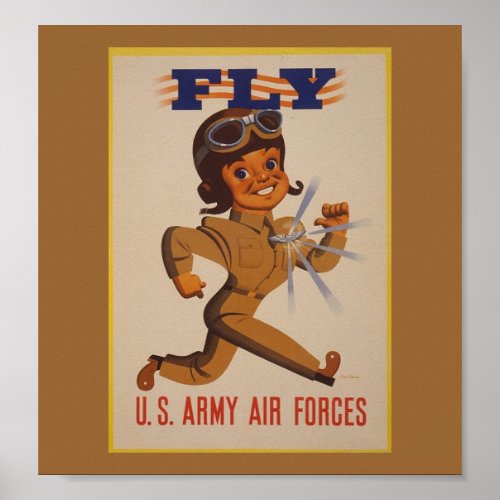 WWII Vintage Poster Poster