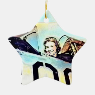 WWII Wasp Pilot Ornament