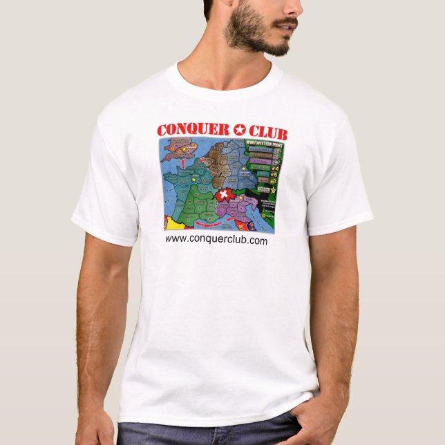 WWII Western Front Map T-Shirt (Front)