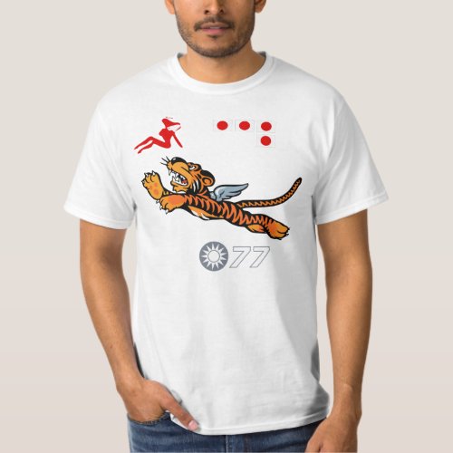 WWII Wing Art Flying Tigers T_Shirt