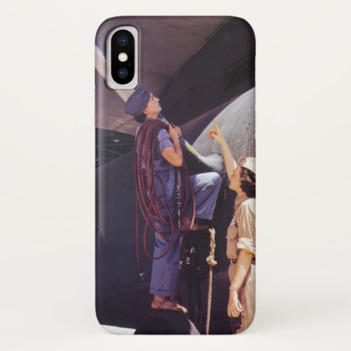 WWII Women Aviation Mechanics iPhone X Case