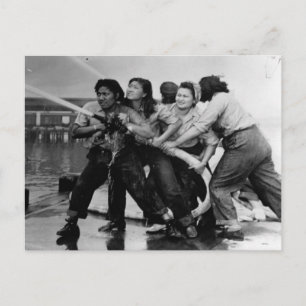 WWII Women on the Homefront/War Effort Postcard