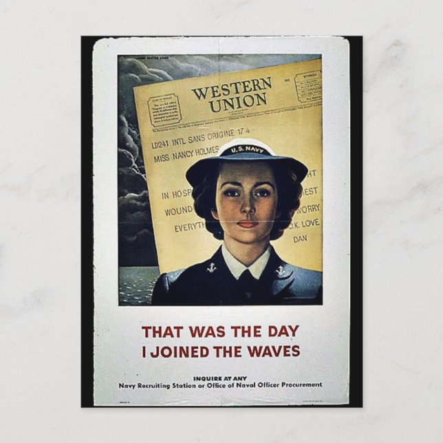Wwii Women Postcard (Front)