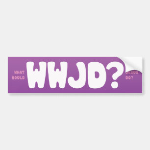 WWJD? BUMPER STICKER