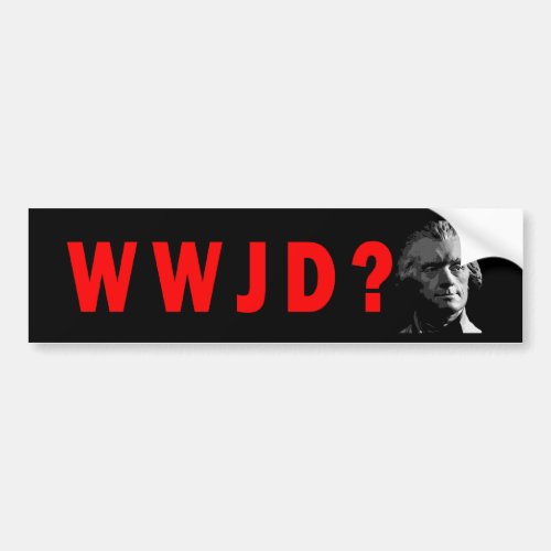 WWJD Bumper Sticker