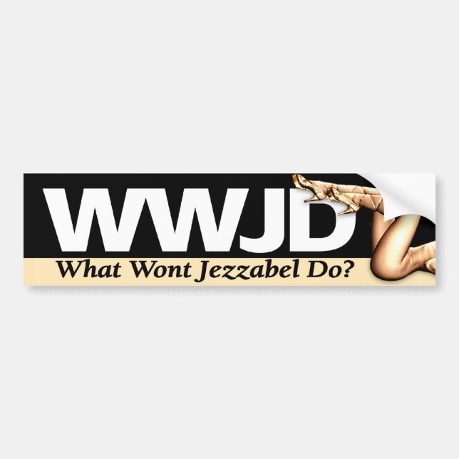 WWJD bumper sticker (Front)