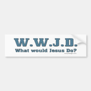WWJD Bumperstickers Bumper Sticker