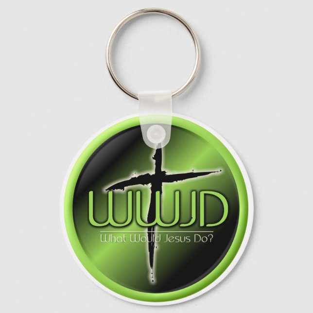 WWJD? Keychain (Front)