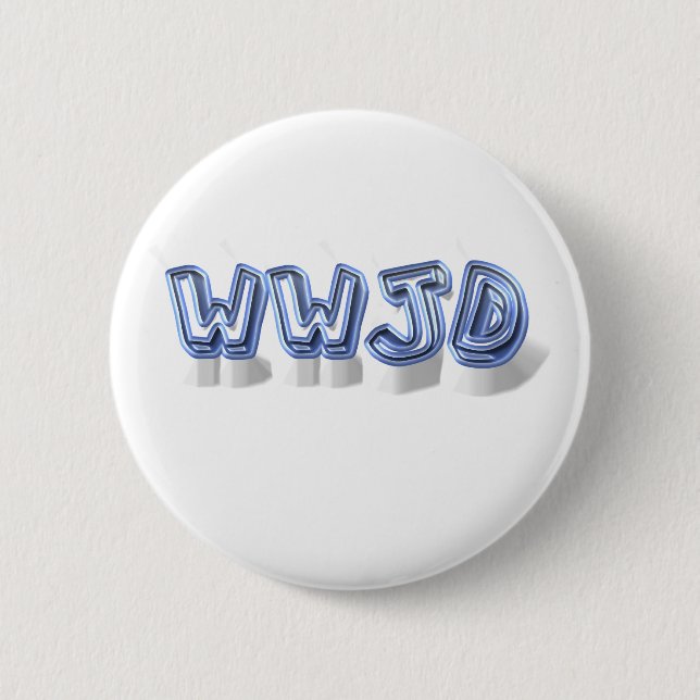 wwjd pinback button (Front)