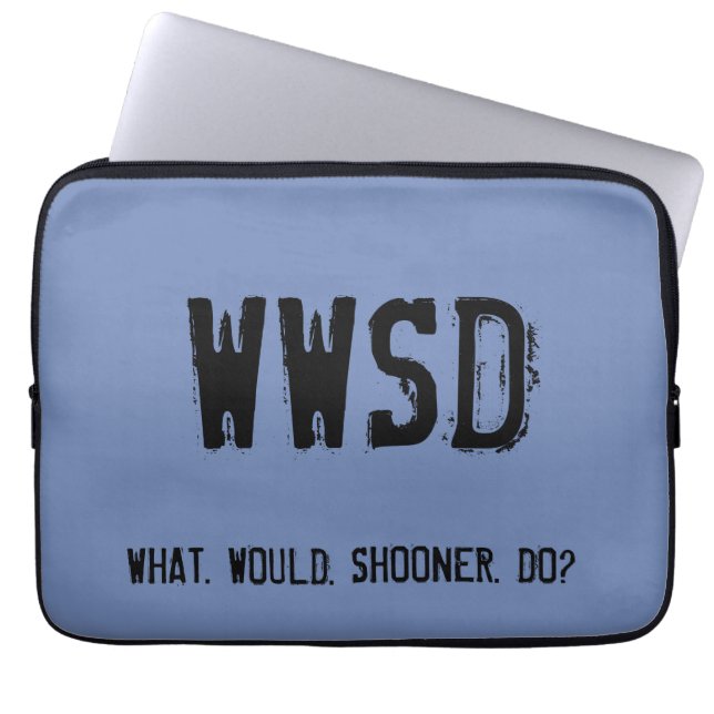 WWSD  Laptop sleeve -  multiple styles & colors (Front)