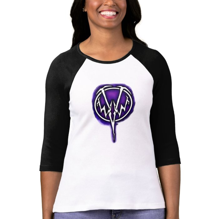 WWV purple logo women's baseball jersey T shirt