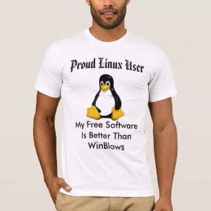 www.alinuxworld.com proud linux user.. T-Shirt