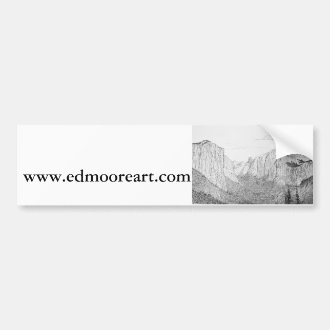 www.edmooreart.com bumper sticker (Front)