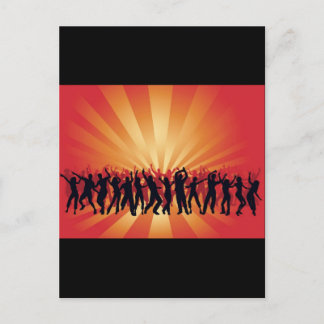 www_Garcya_us_dancing disco people vector Postcard