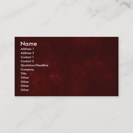 Customizable www.Garcya.us_rusted_red_seamless_3, Name, Addr... Business Card