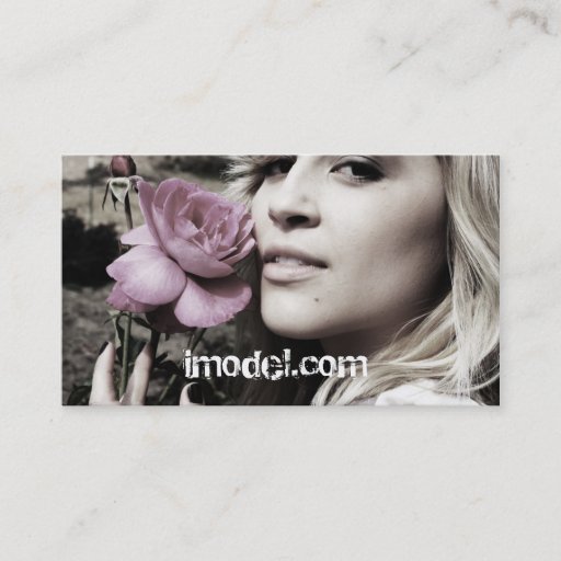 Customizable www.imodel.com business card template