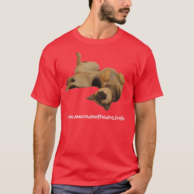 www.mercedesthedog.info red t-shirt (Front)