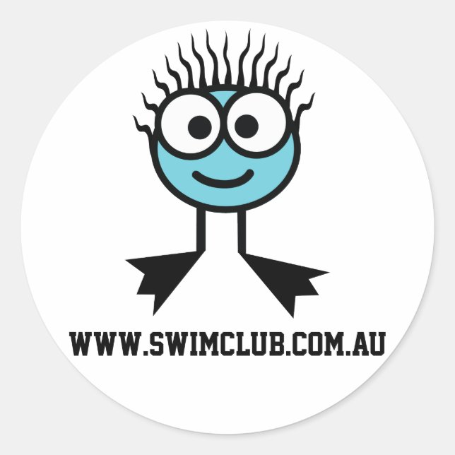 www.swimclub.com.au - BlueCharacter Stickers (Front)