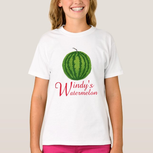 WWW : Wear it with Watermelon and W-themed  T-Shirt (Front)