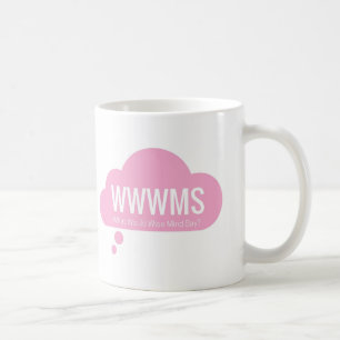 WWWMS? Pink thought cloud DBT slogan Coffee Mug