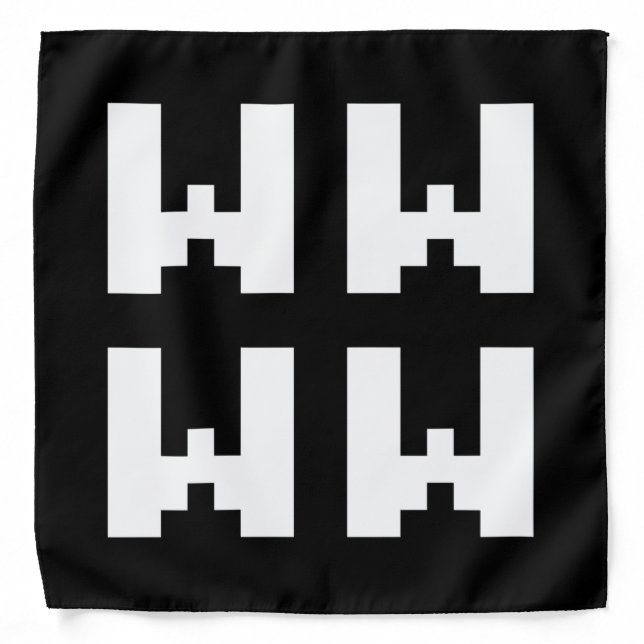 WWWW | LOL Japanese Internet Slang Bandana (Front)
